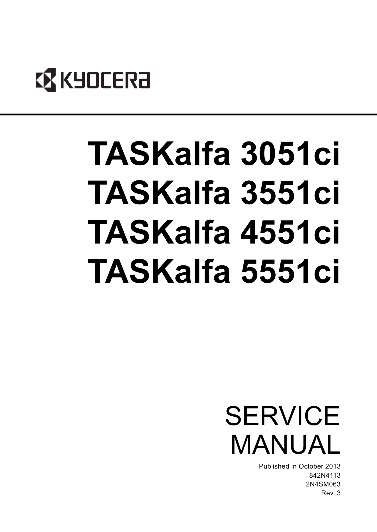 KYOCERA ColorMFP TASKalfa-3051ci 3551ci 4551ci 5551ci Service Manual-1